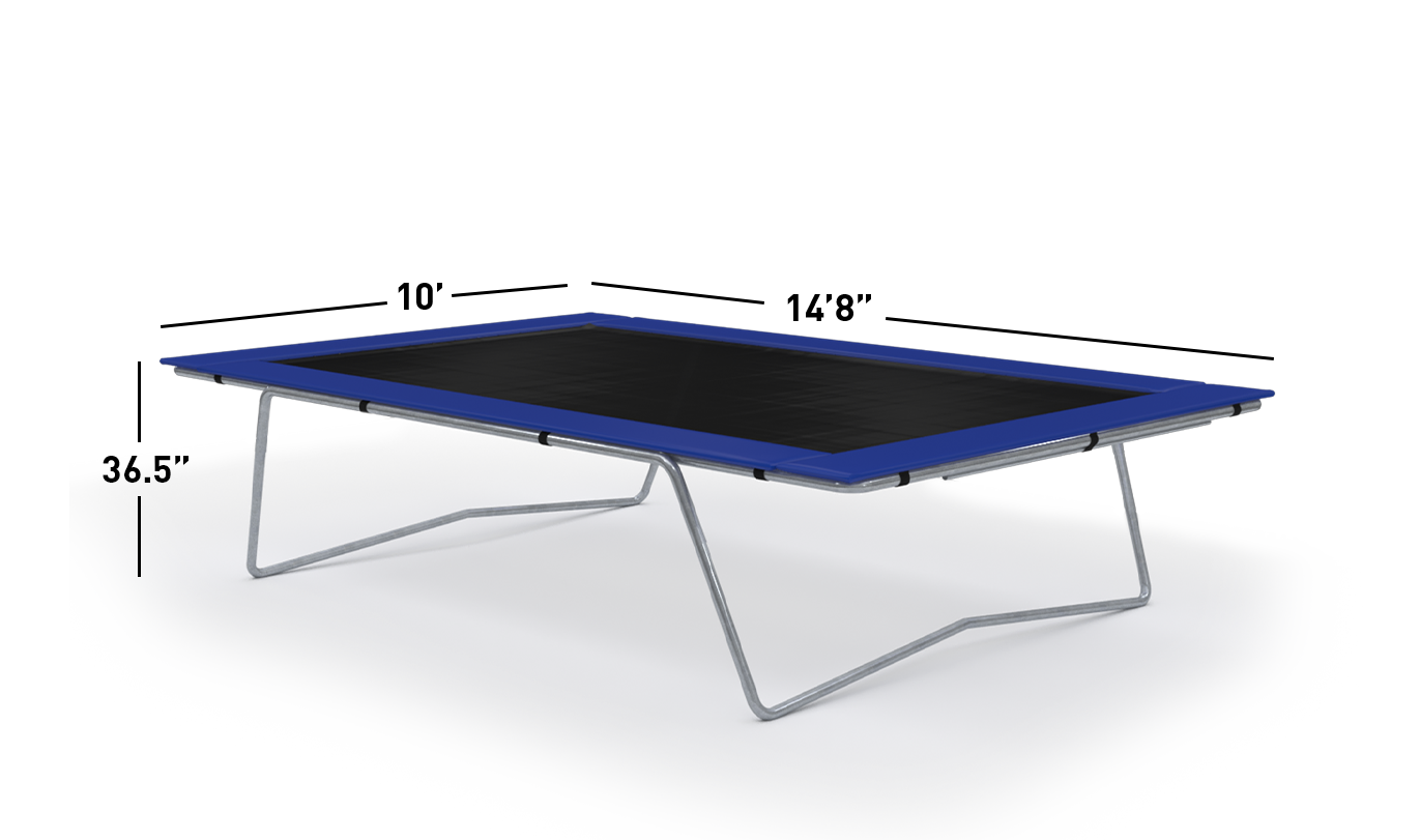 10×15 RECTANGLE TRAMPOLINE Dimensions